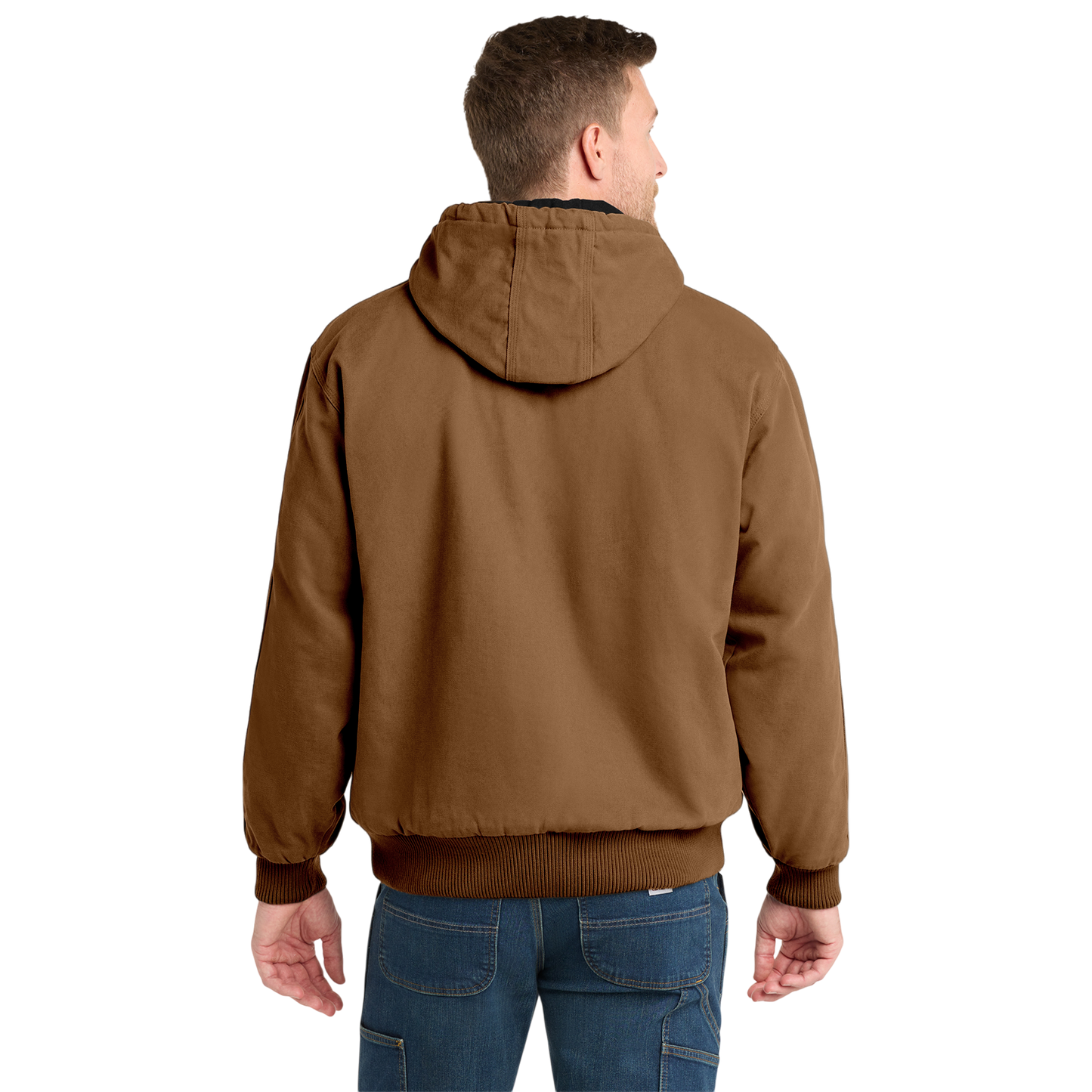 Duck Cloth Hooded Work Jacket