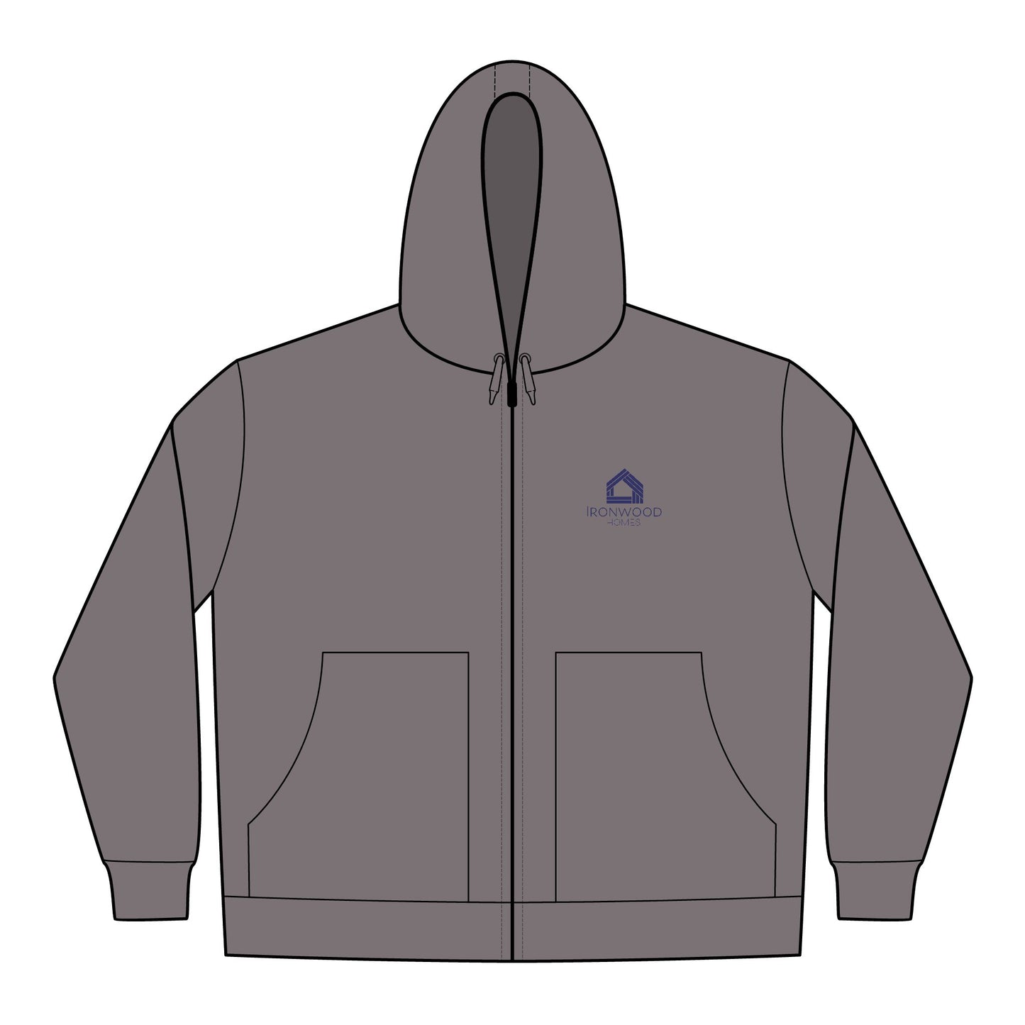 Duck Cloth Hooded Work Jacket