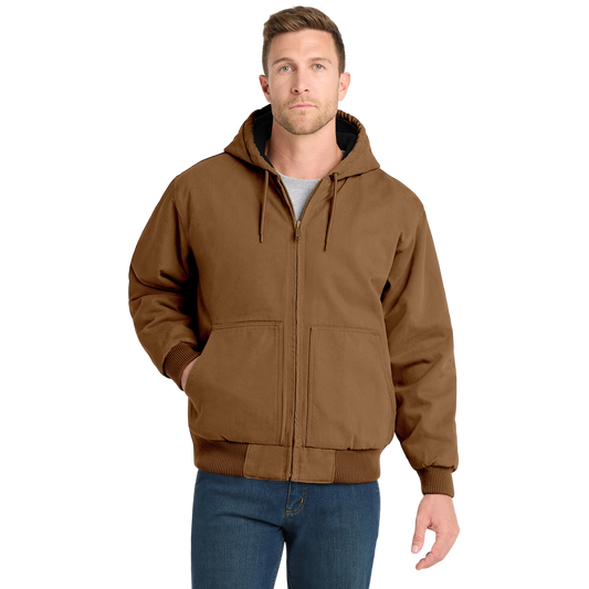 Duck Cloth Hooded Work Jacket